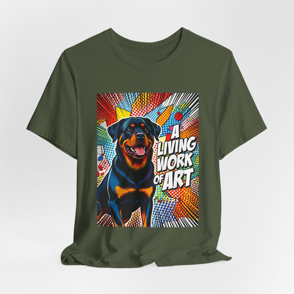 Rottweiler T Shirt | Living Work of Art Collection | Pop Art