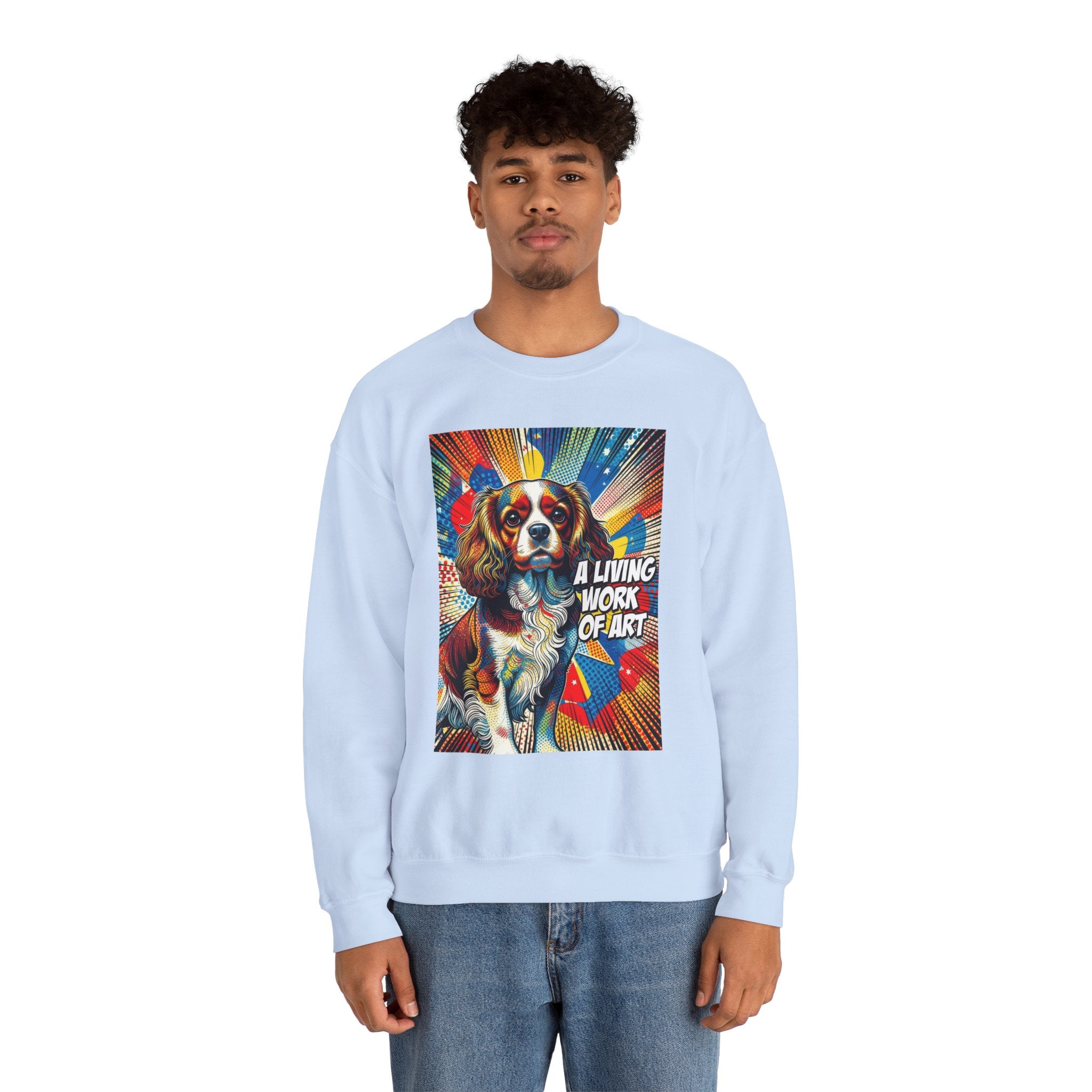 Cavalier King Charles Spaniel Sweatshirt | Living Work of Art Collection | Pop Art
