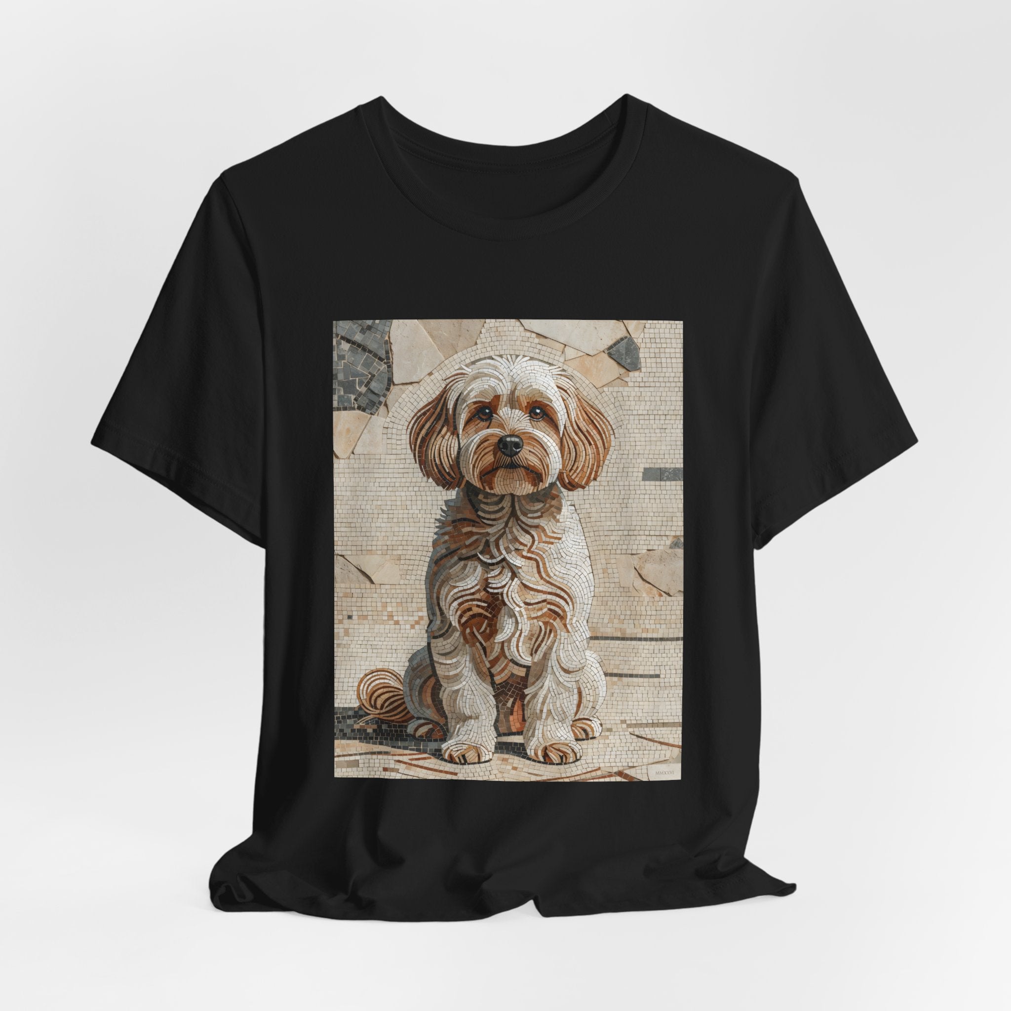 Maltipoo T Shirt | Living Work of Art Collection | Mosaic Style