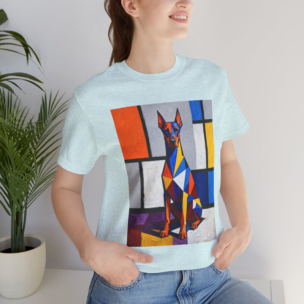 Doberman Pinscher T Shirt | Living Work of Art Collection | Cubist Style