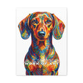 Dachshund Canvas Wall Art | Living Work of Art Collection | Pointillism Style Print