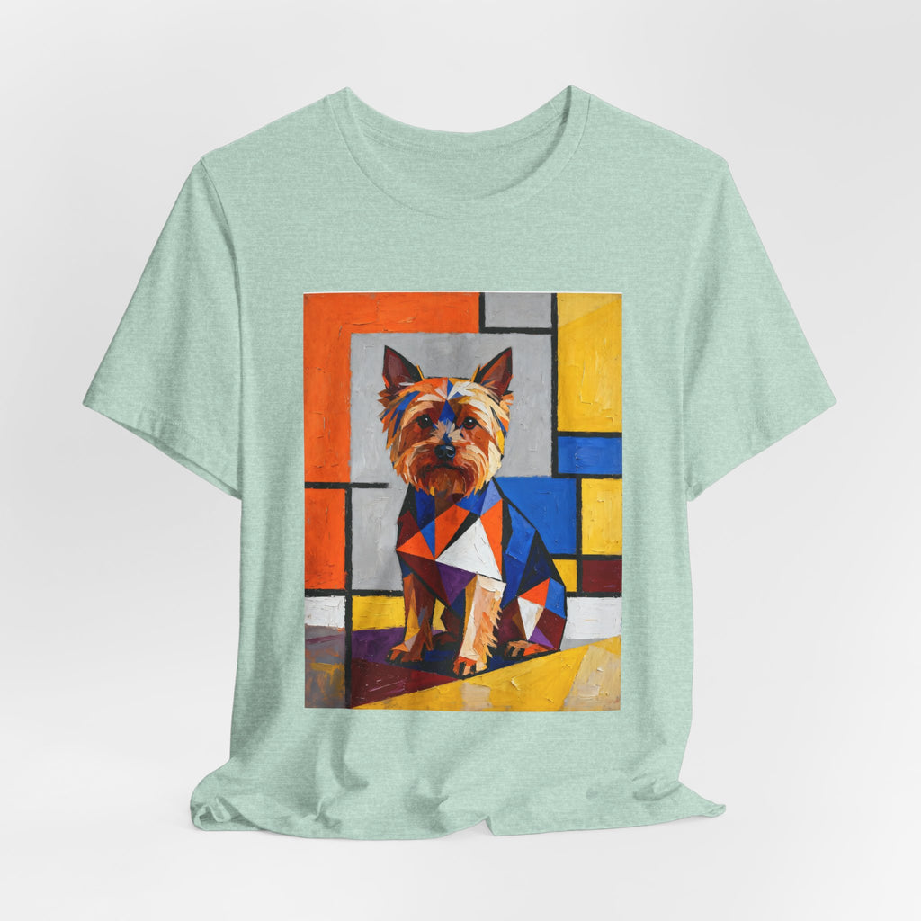 Yorkshire Terrier T Shirt | Living Work of Art Collection | Cubist Style