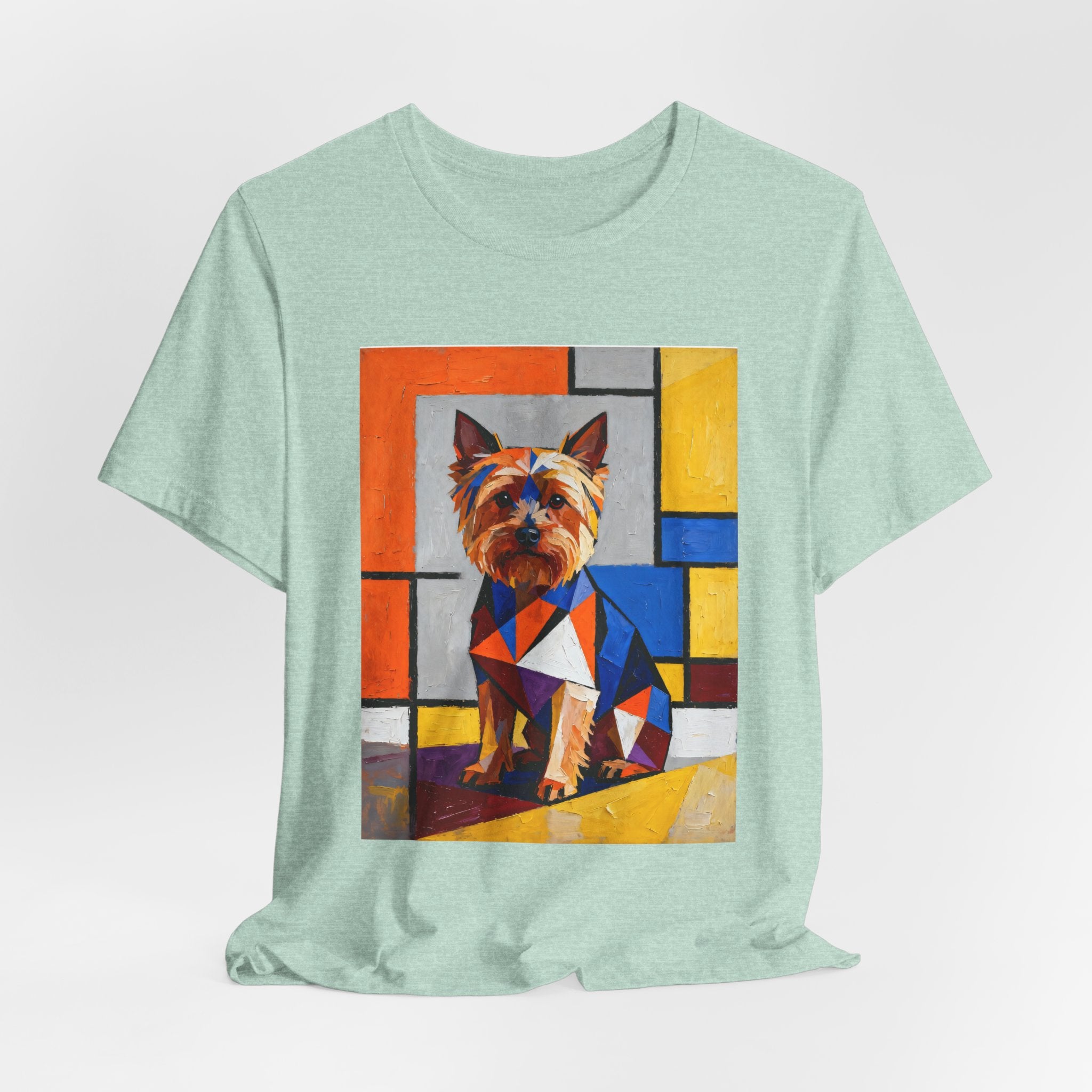 Yorkshire Terrier T Shirt | Living Work of Art Collection | Cubist Style