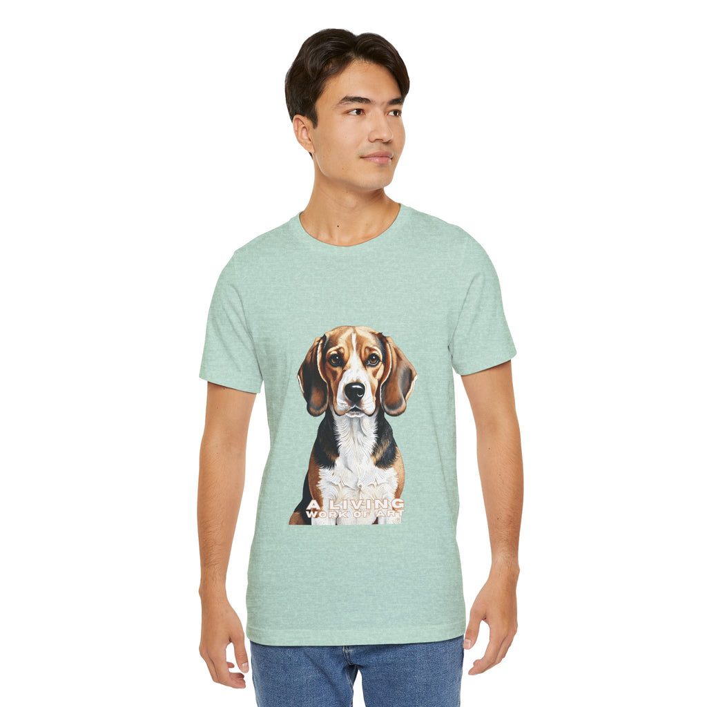Beagle T Shirt | Living Work of Art Collection | Pointillism Style
