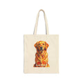Golden Retriever Tote Bag | Living Work of Art Collection | Pointillism Style