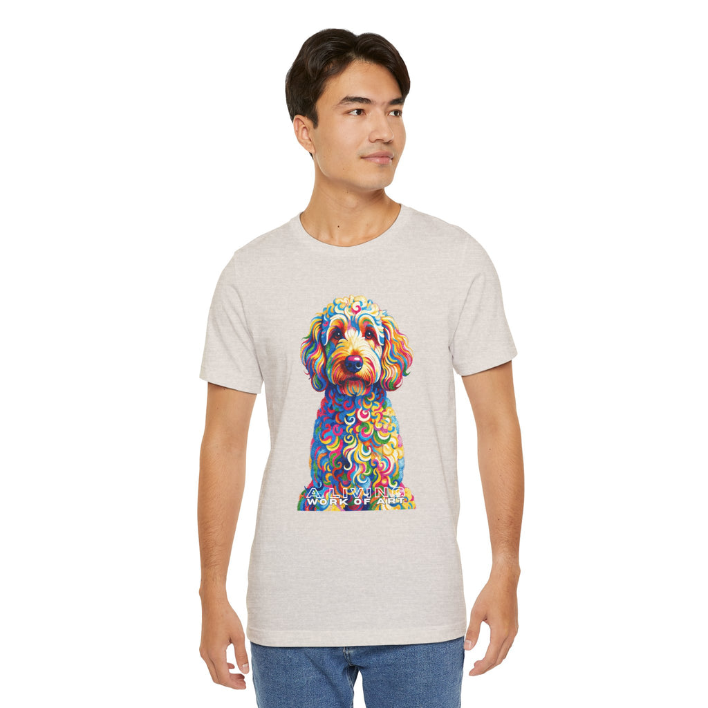 Goldendoodle T Shirt | Living Work of Art Collection | Pointillism Style