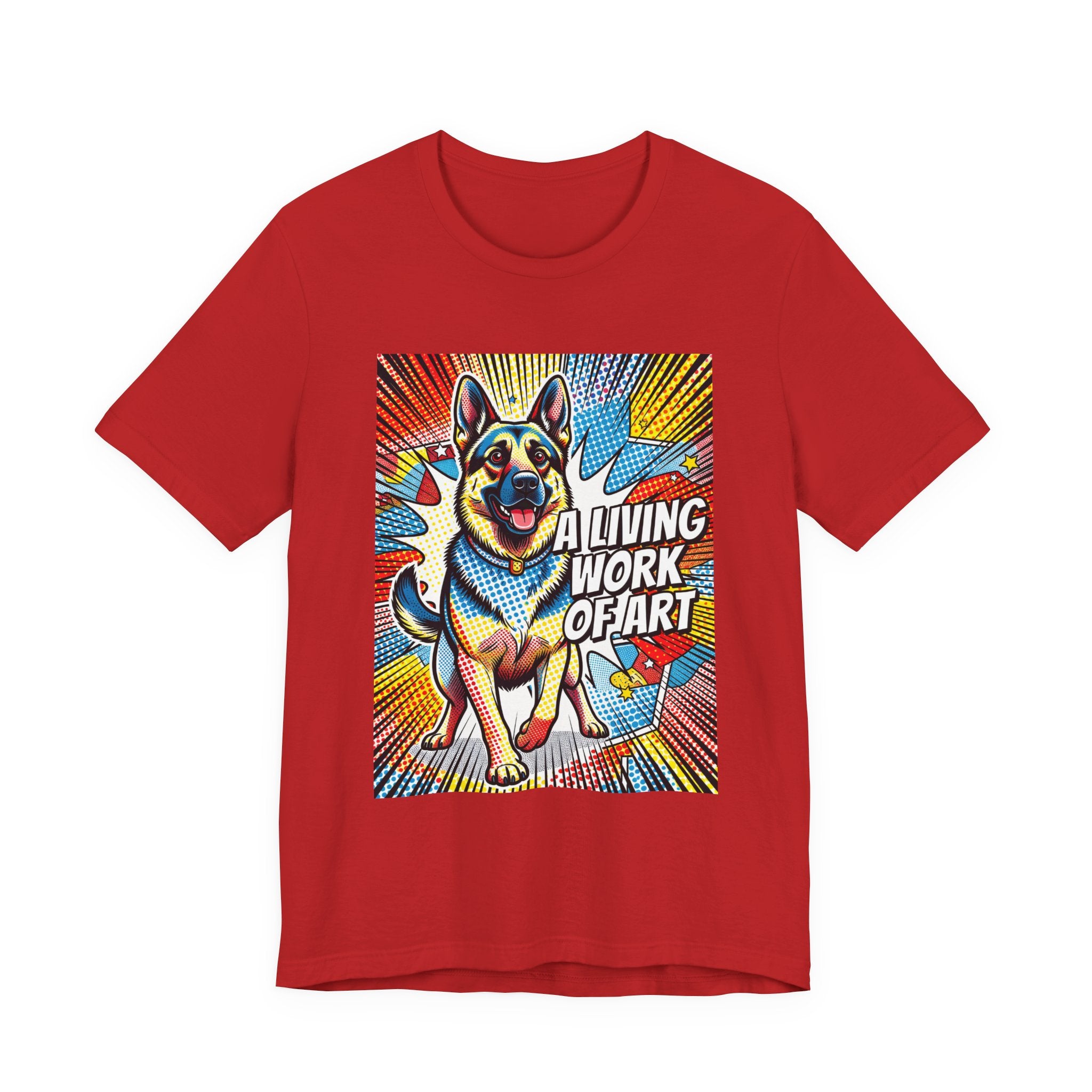 German Shepherd T Shirt | Living Work of Art Collection | Pop Art