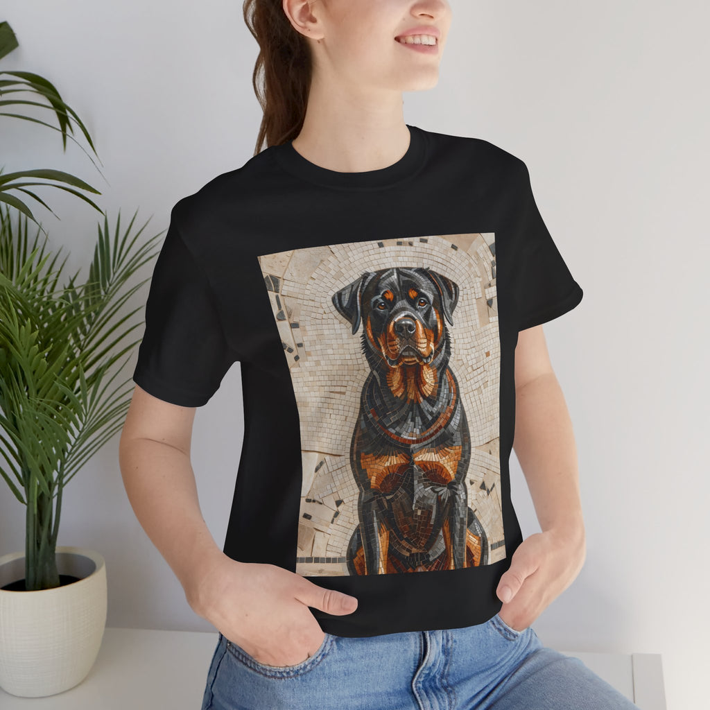 Rottweiler T Shirt | Living Work of Art Collection | Mosaic Style