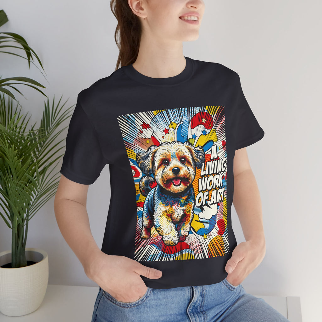 Yorkipoo T Shirt | Living Work of Art Collection | Pop Art