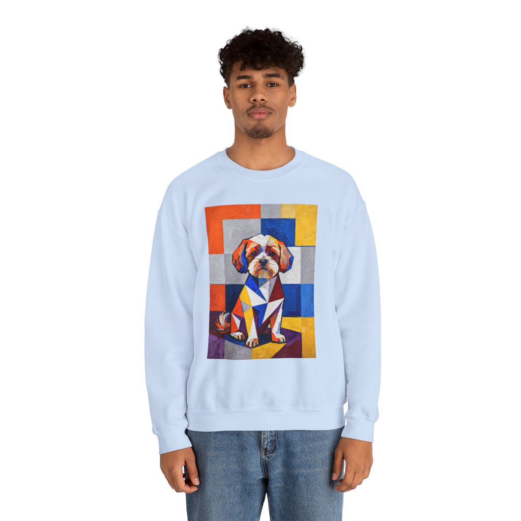 Maltipoo Sweatshirt | Living Work of Art Collection | Cubist Style