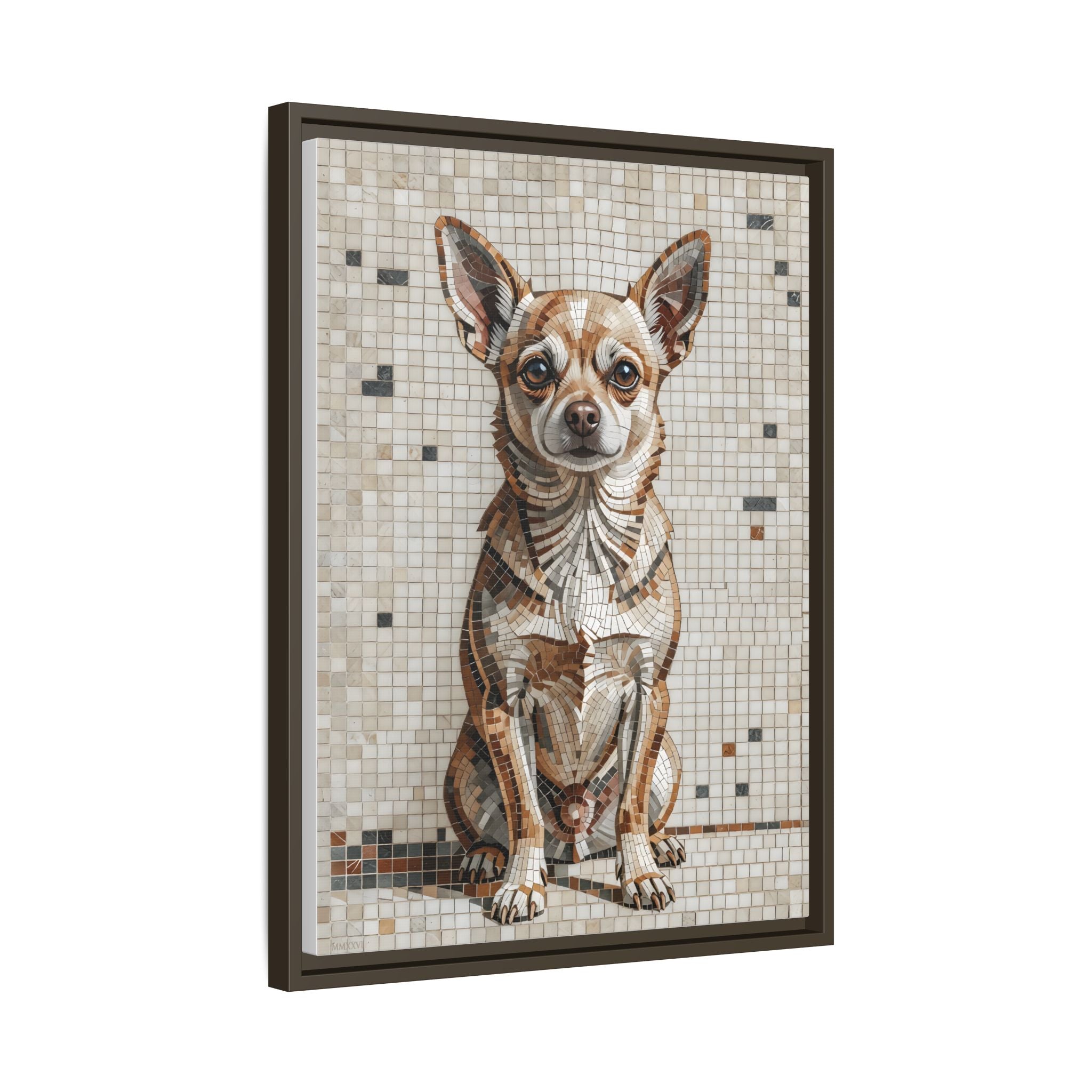 Chihuahua Canvas Wall Art | Living Work of Art Collection | Mosaic Style Print
