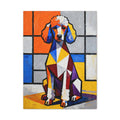 Poodle Canvas Wall Art | Living Work of Art Collection | Cubist Style Print