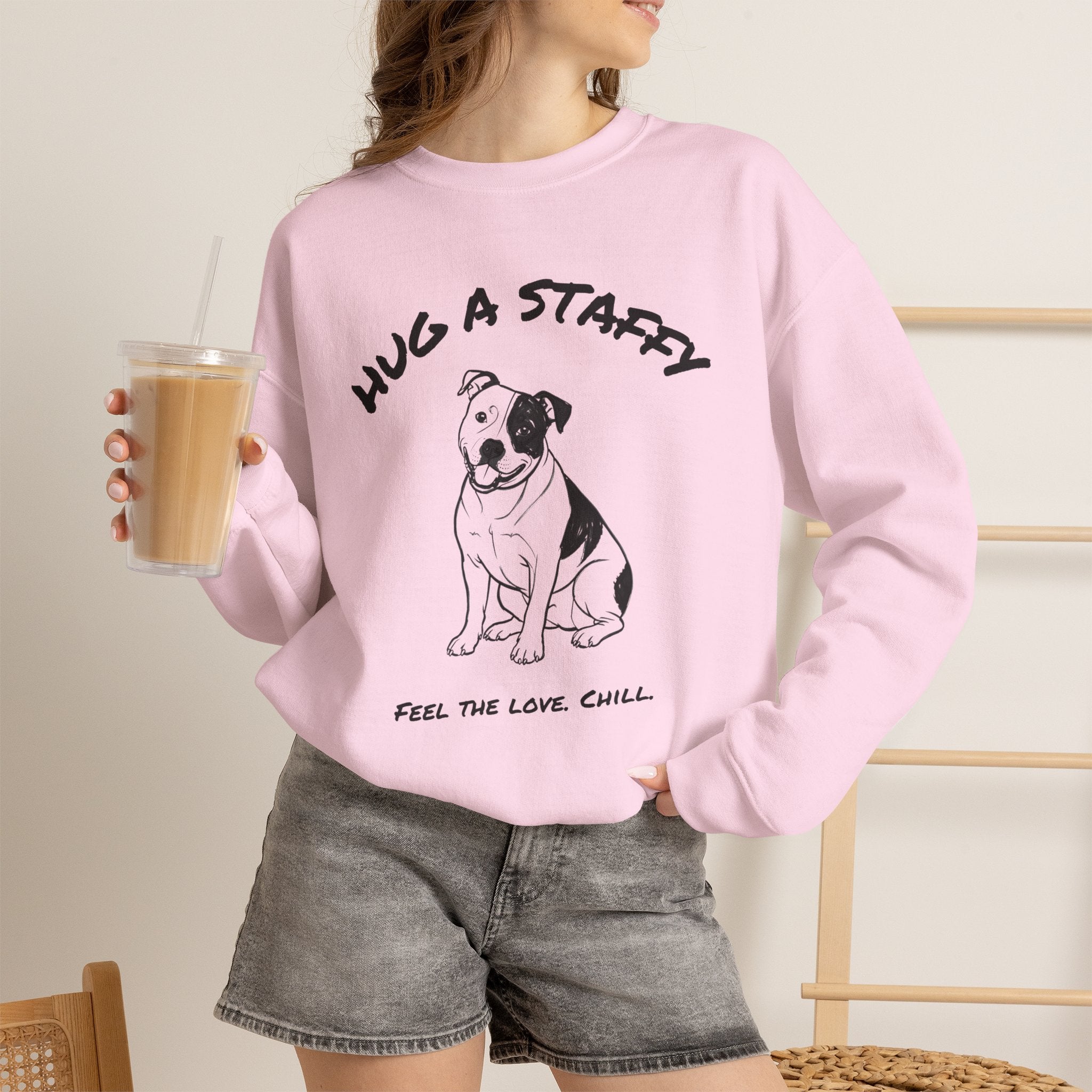 Staffordshire Bull Terrier Sweatshirt | Hug A Staffy