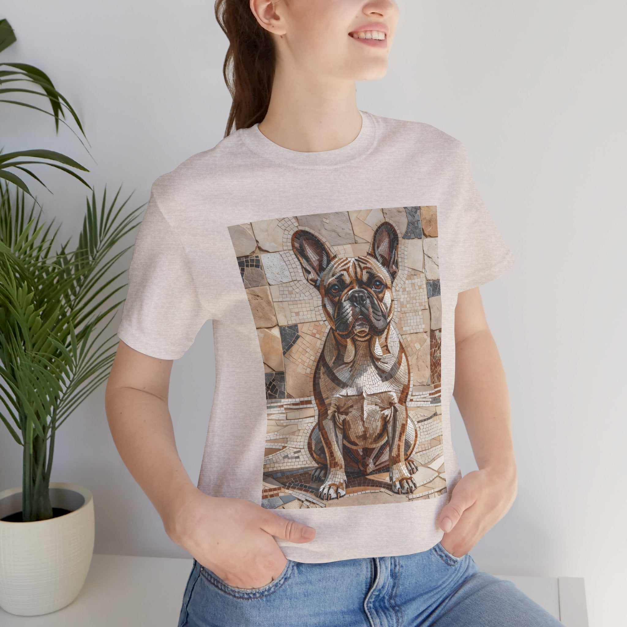 French Bulldog T Shirt | Living Work of Art Collection | Mosaic Style