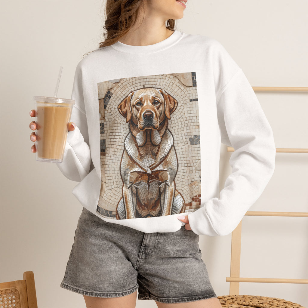 Labrador Retriever Sweatshirt | Living Work of Art Collection | Mosaic Style