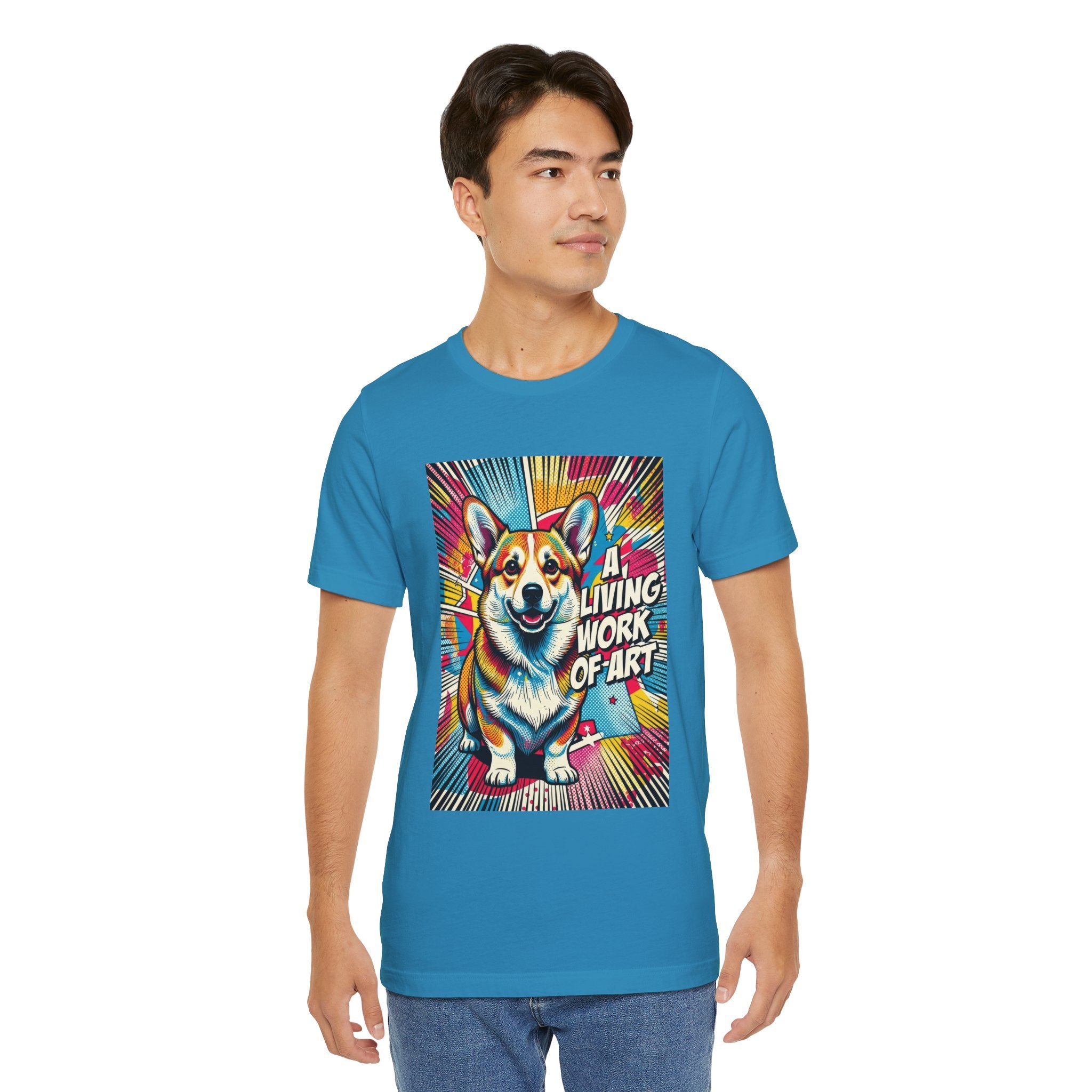 Corgi T Shirt | Living Work of Art Collection | Pop Art
