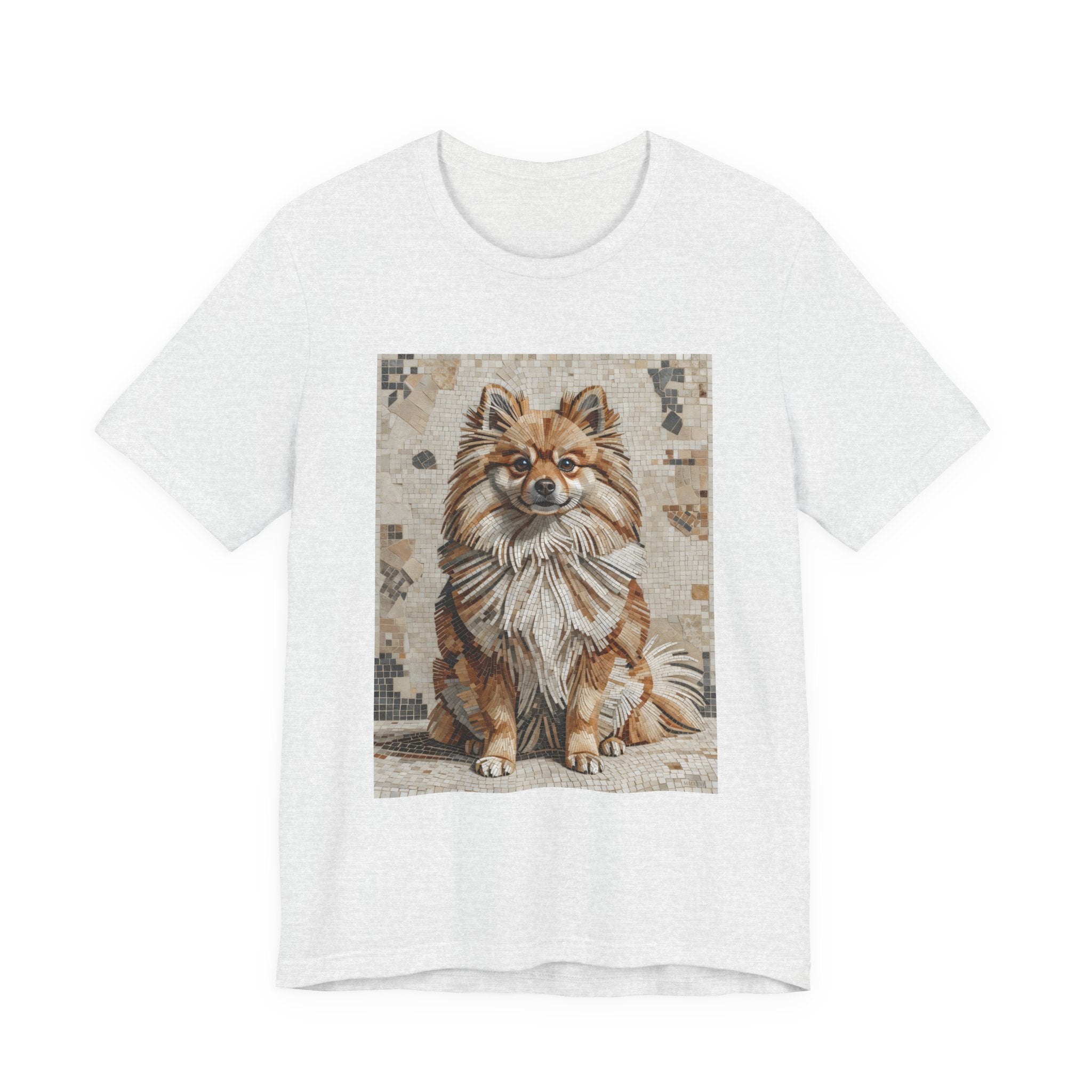 Pomeranian T Shirt | Living Work of Art Collection | Mosaic Style