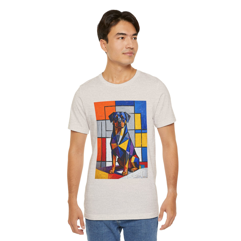 Rottweiler T Shirt | Living Work of Art Collection | Cubist Style