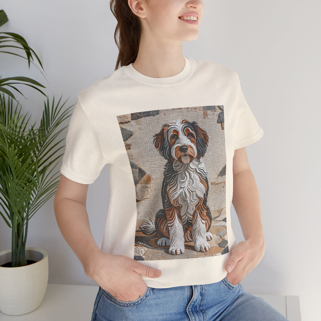 Bernedoodle T Shirt | Living Work of Art Collection | Mosaic Style