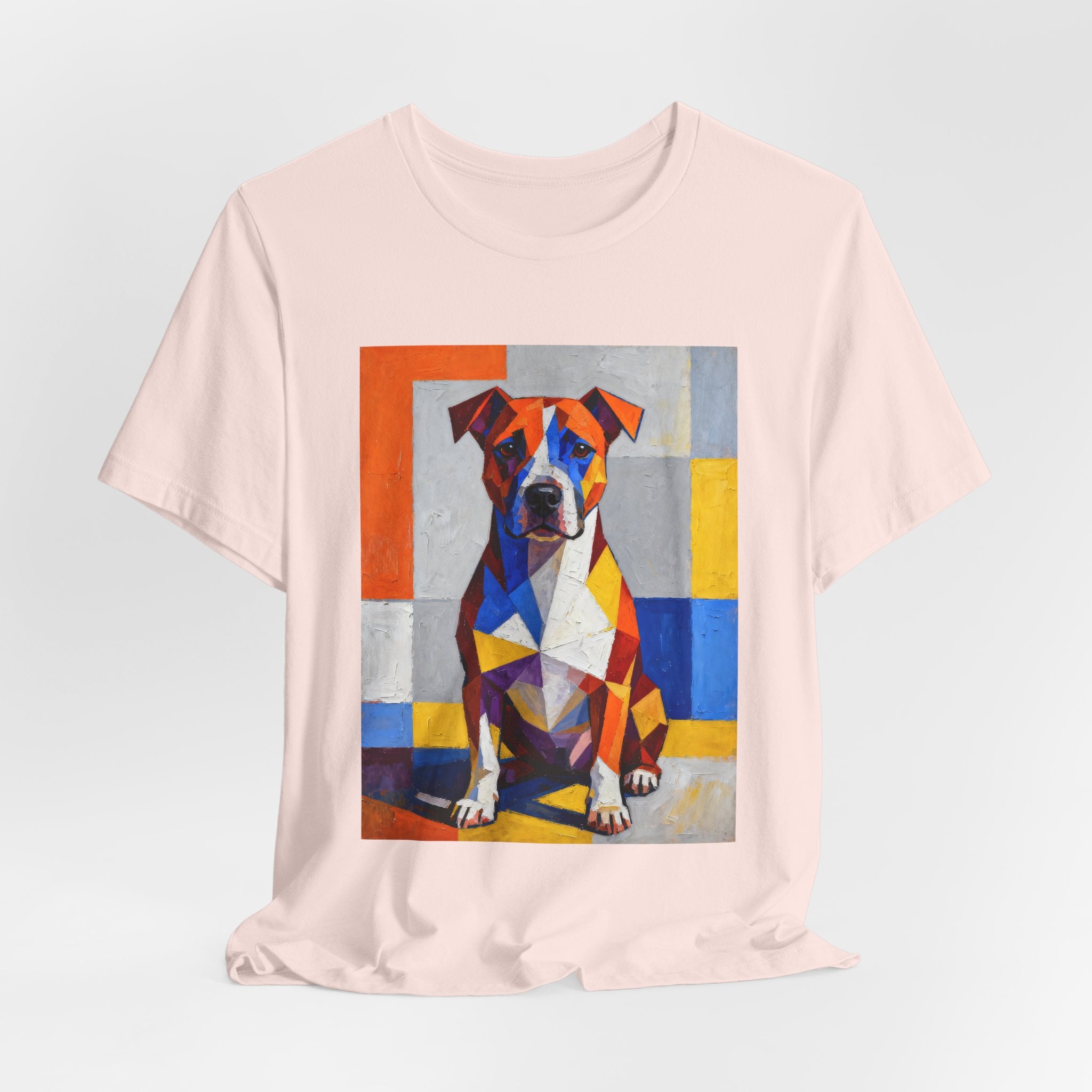 Staffordshire Bull Terrier T Shirt | Living Work of Art Collection | Cubist Style