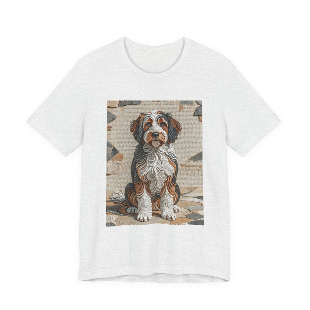 Bernedoodle T Shirt | Living Work of Art Collection | Mosaic Style