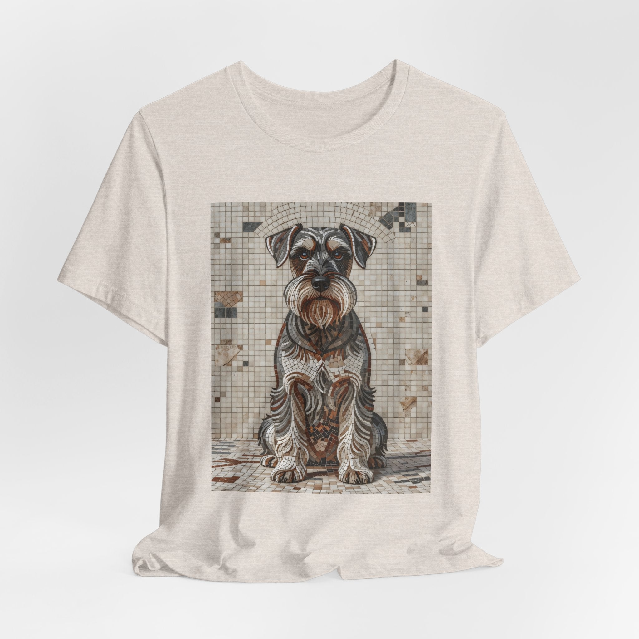 Schnauzer T Shirt | Living Work of Art Collection | Mosaic Style