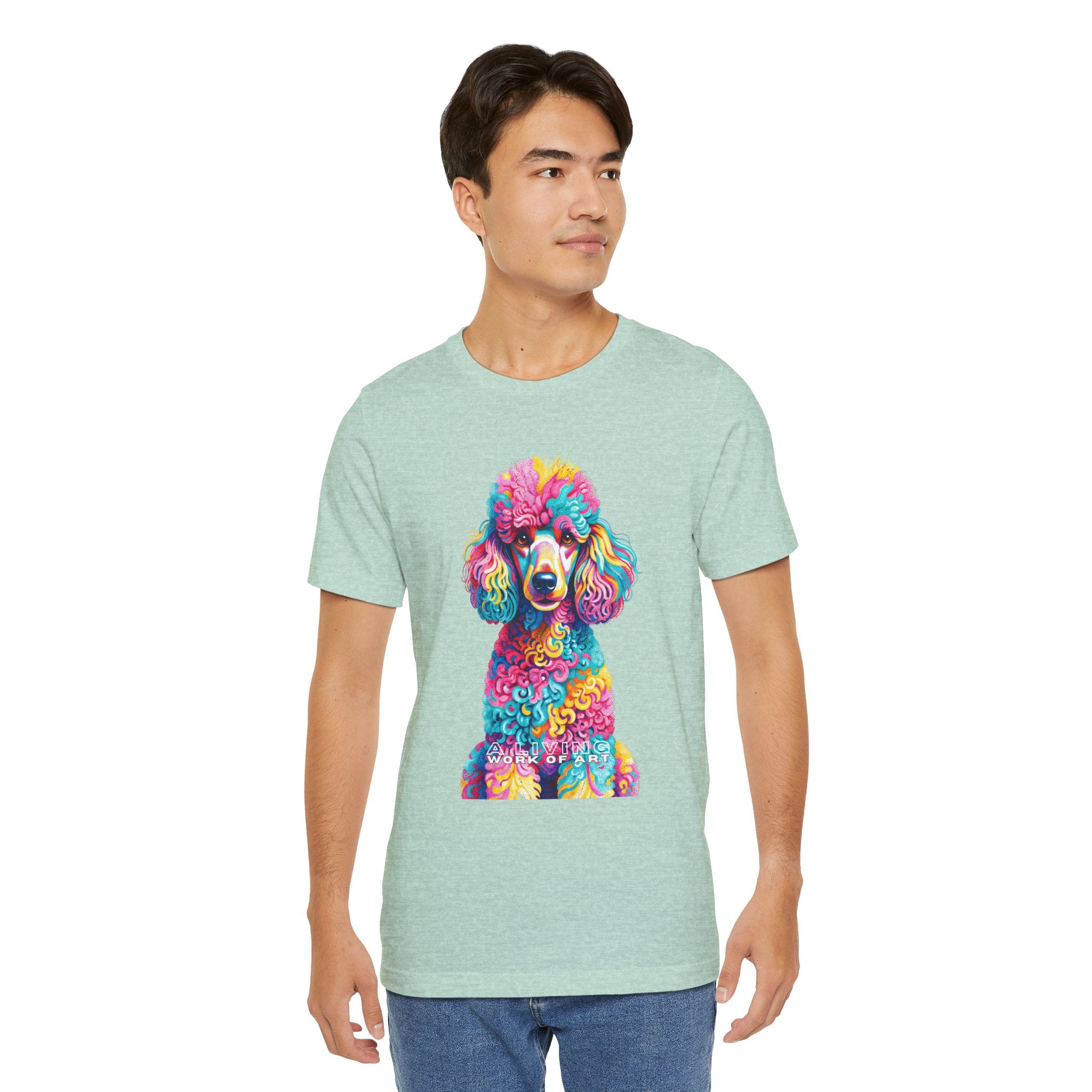 Poodle T Shirt | Living Work of Art Collection | Pointillism Style