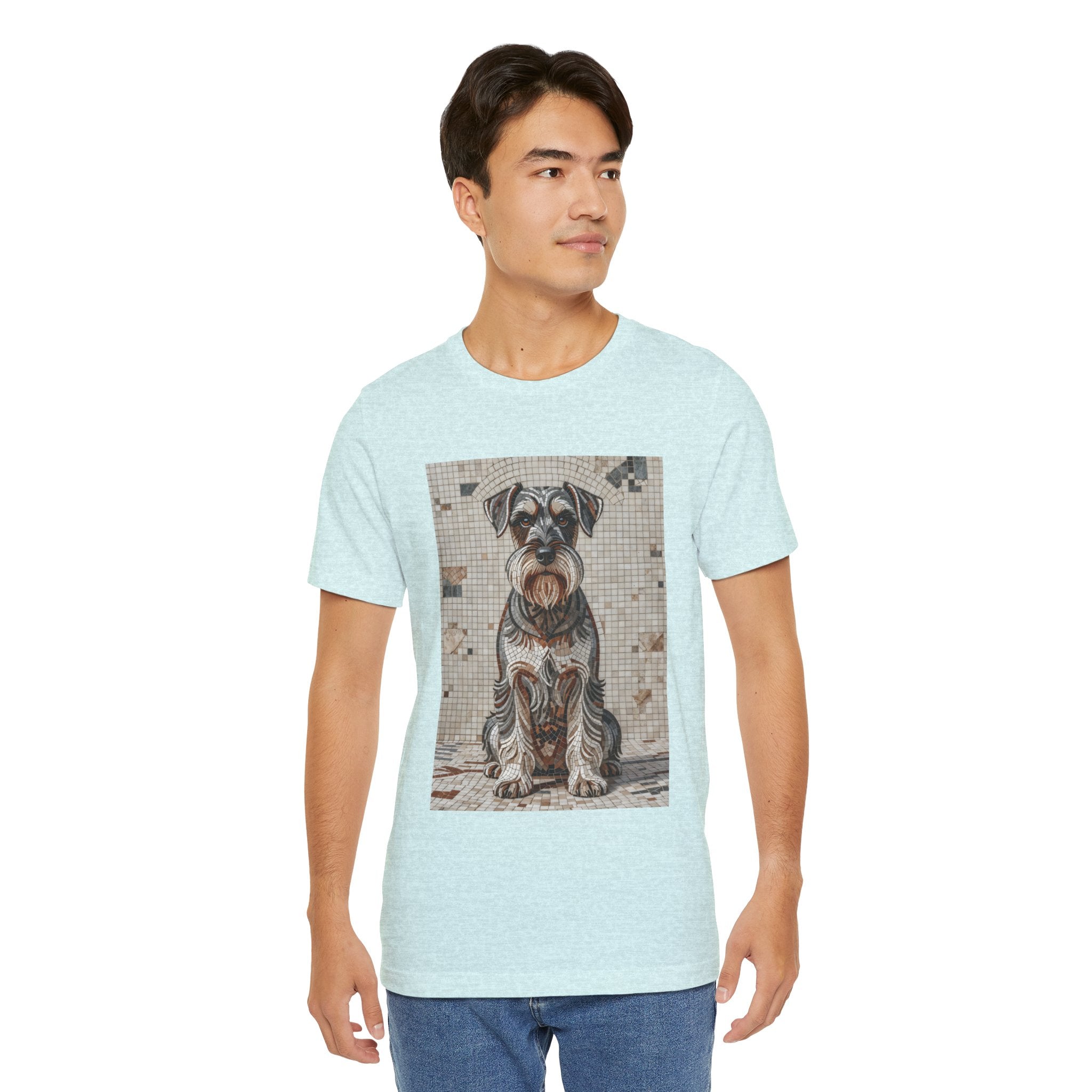 Schnauzer T Shirt | Living Work of Art Collection | Mosaic Style