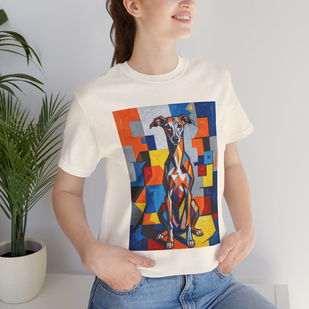 Italian Greyhound T Shirt | Living Work of Art Collection | Cubist Style