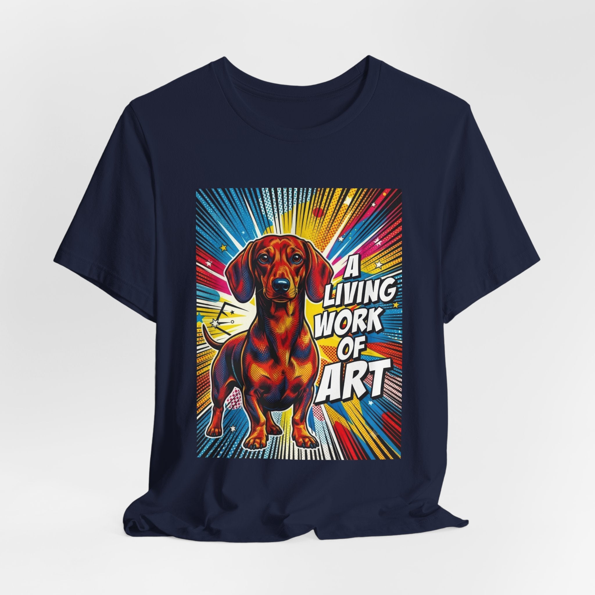 Dachshund T Shirt | Living Work of Art Collection | Pop Art