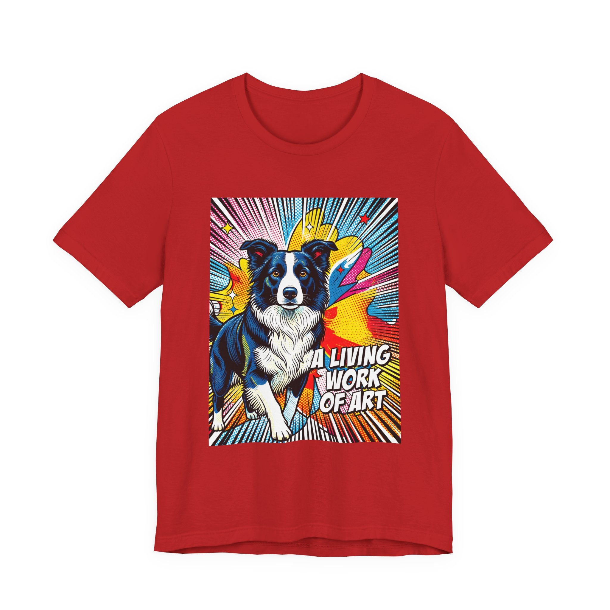 Border Collie T Shirt | Living Work of Art Collection | Pop Art