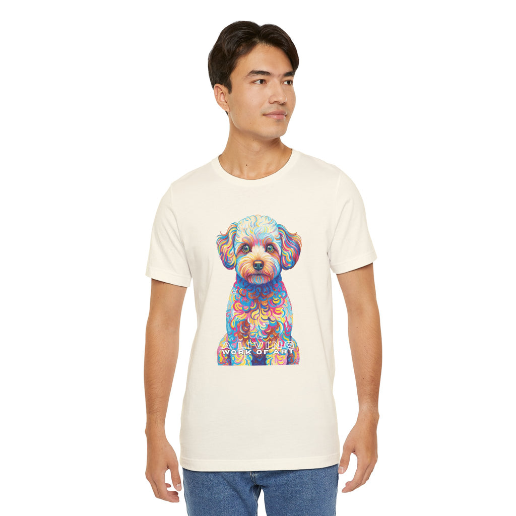 Maltipoo T Shirt | Living Work of Art Collection | Pointillism Style