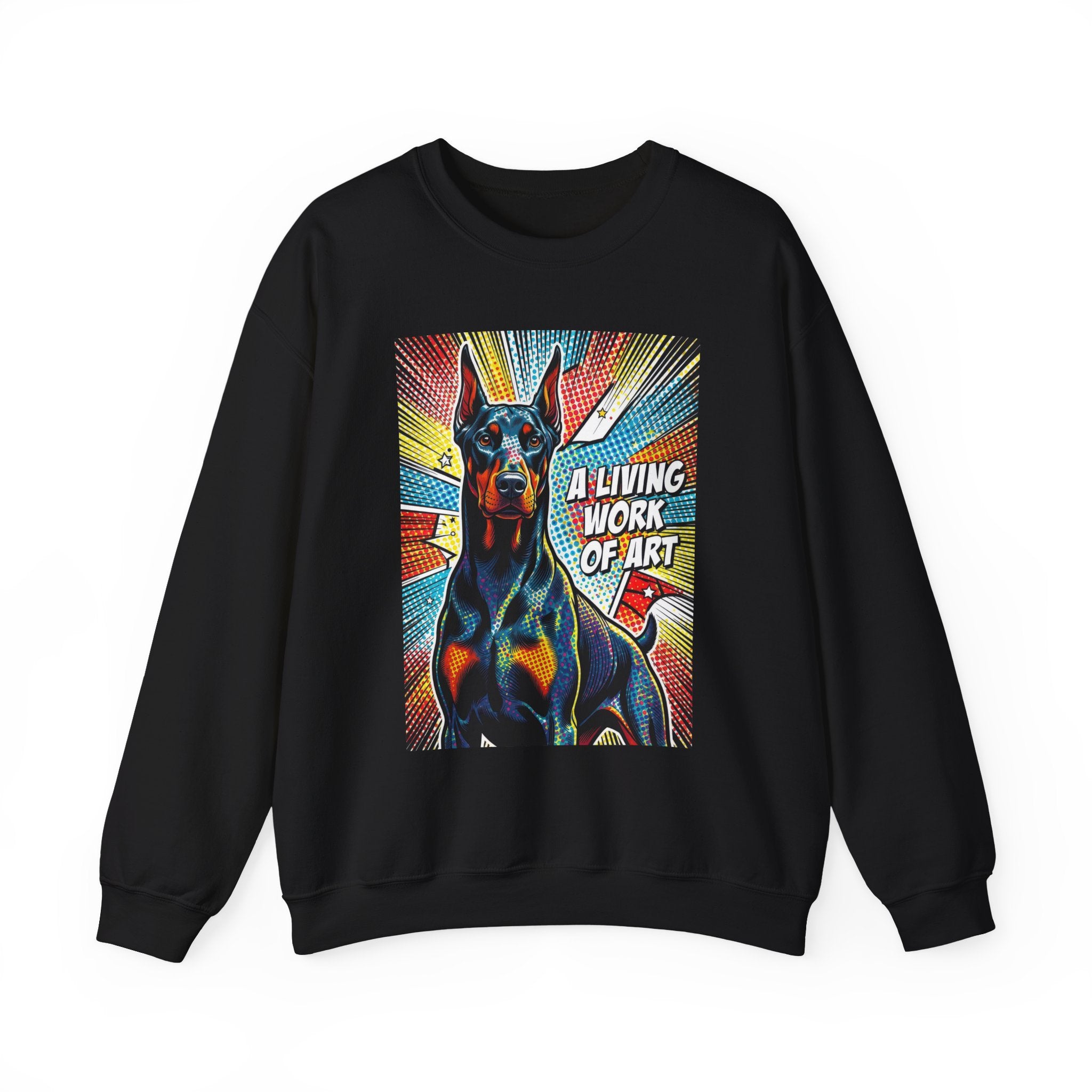 Doberman Pinscher Sweatshirt | Living Work of Art Collection | Pop Art