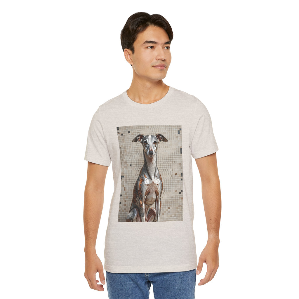 Whippet T Shirt | Living Work of Art Collection | Mosaic Style