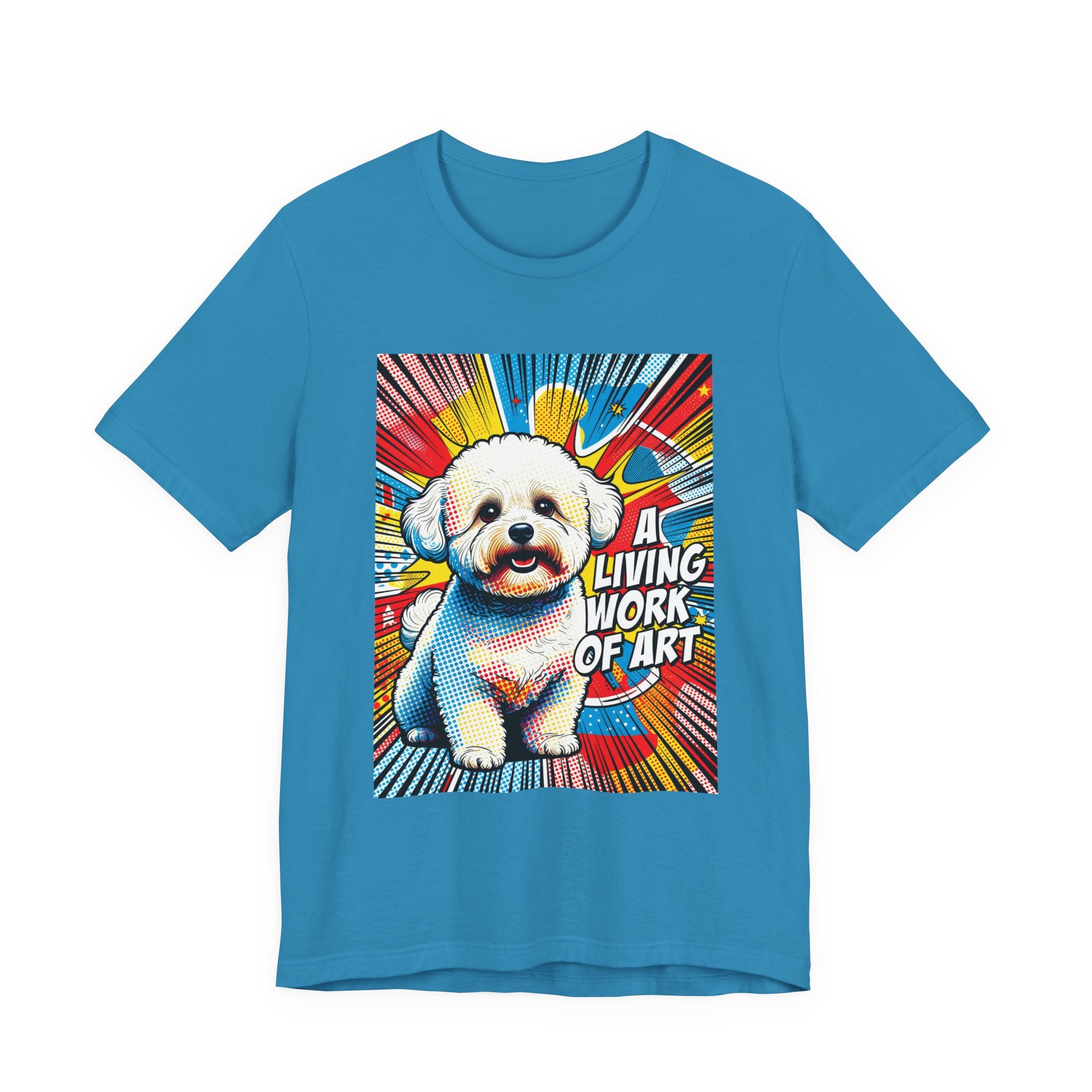 Bichon Frise T Shirt | Living Work of Art Collection | Pop Art