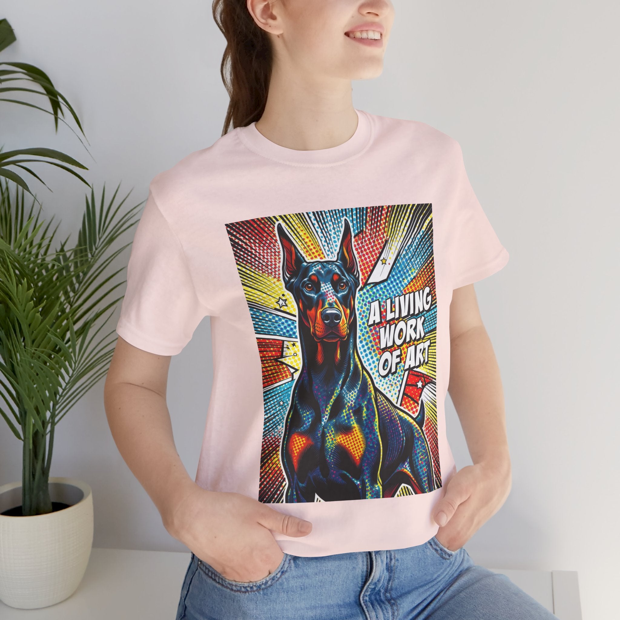 Doberman Pinscher T Shirt | Living Work of Art Collection | Pop Art