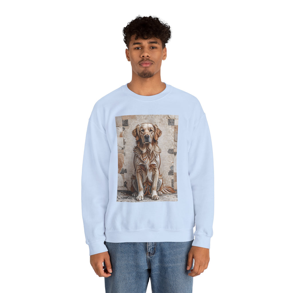 Golden Retriever Sweatshirt | Living Work of Art Collection | Mosaic Style