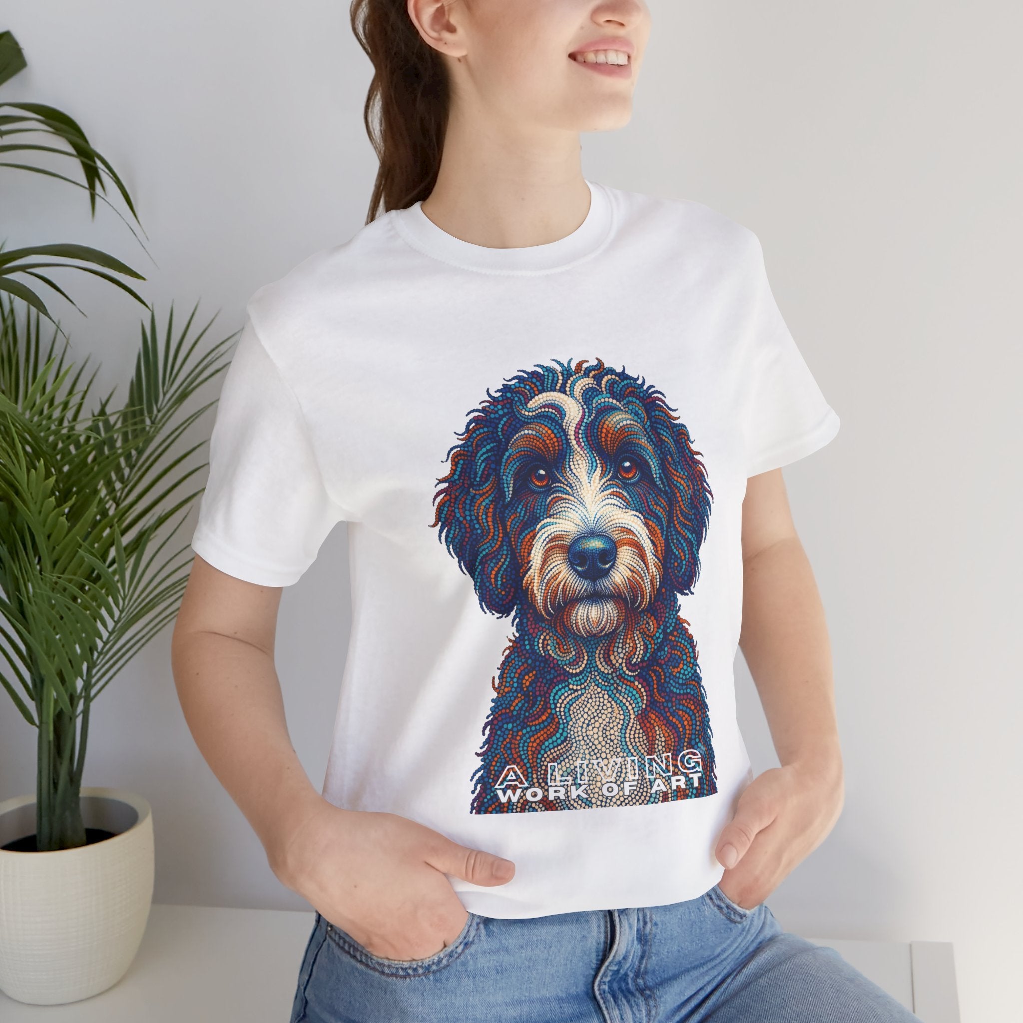 Berenedoodle T Shirt | Living Work of Art Collection | Pointillism Style