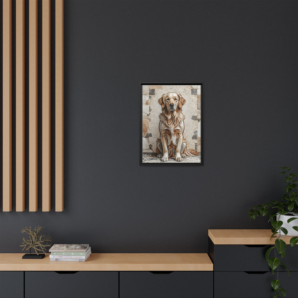 Golden Retriever Canvas Wall Art | Living Work of Art Collection | Mosaic Style Print