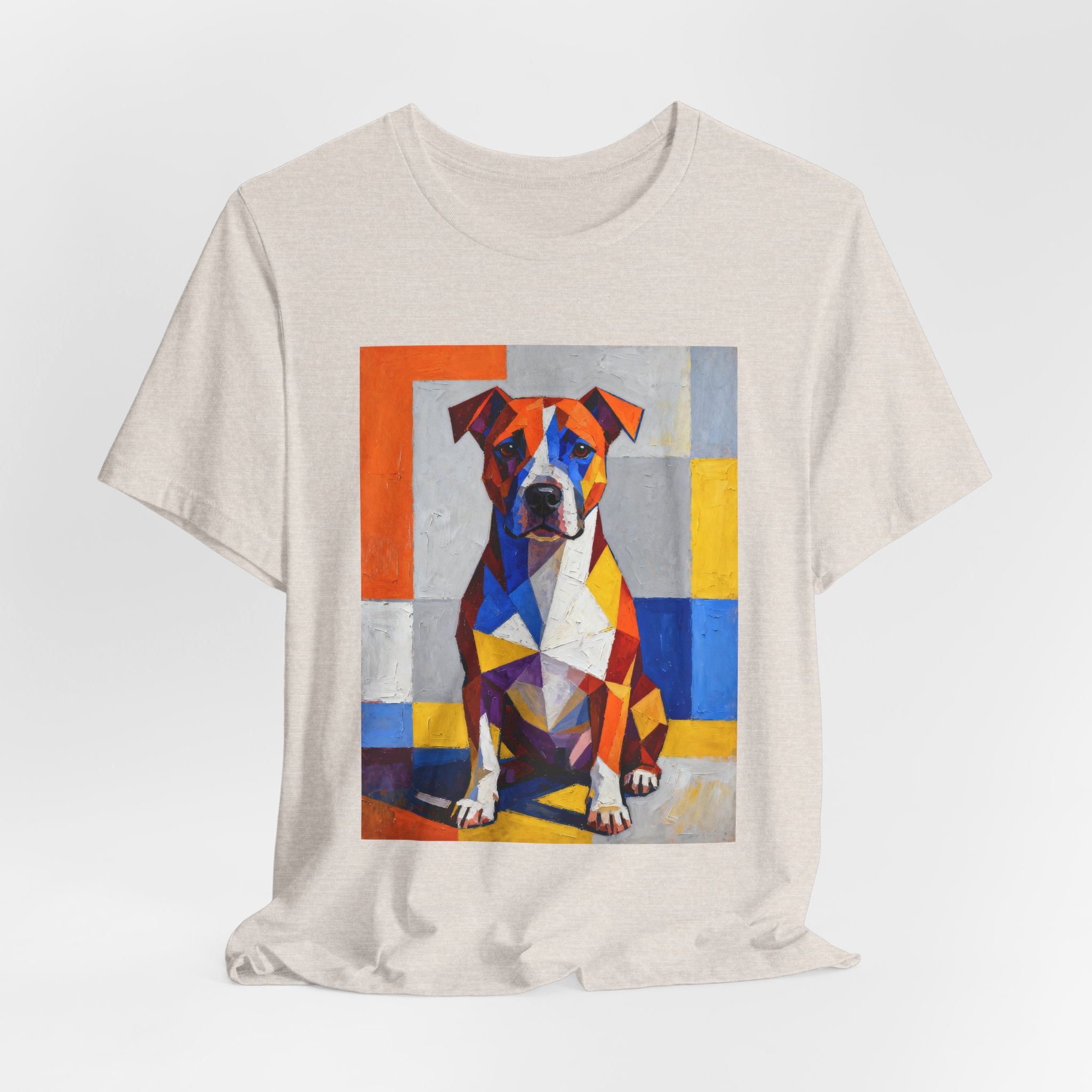Staffordshire Bull Terrier T Shirt | Living Work of Art Collection | Cubist Style