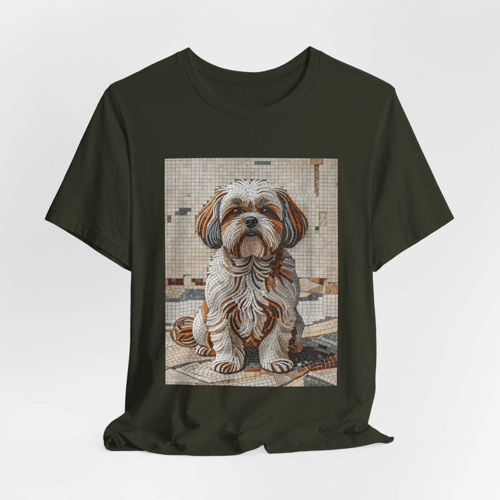 Shih Tzu T Shirt | Living Work of Art Collection | Mosaic Style