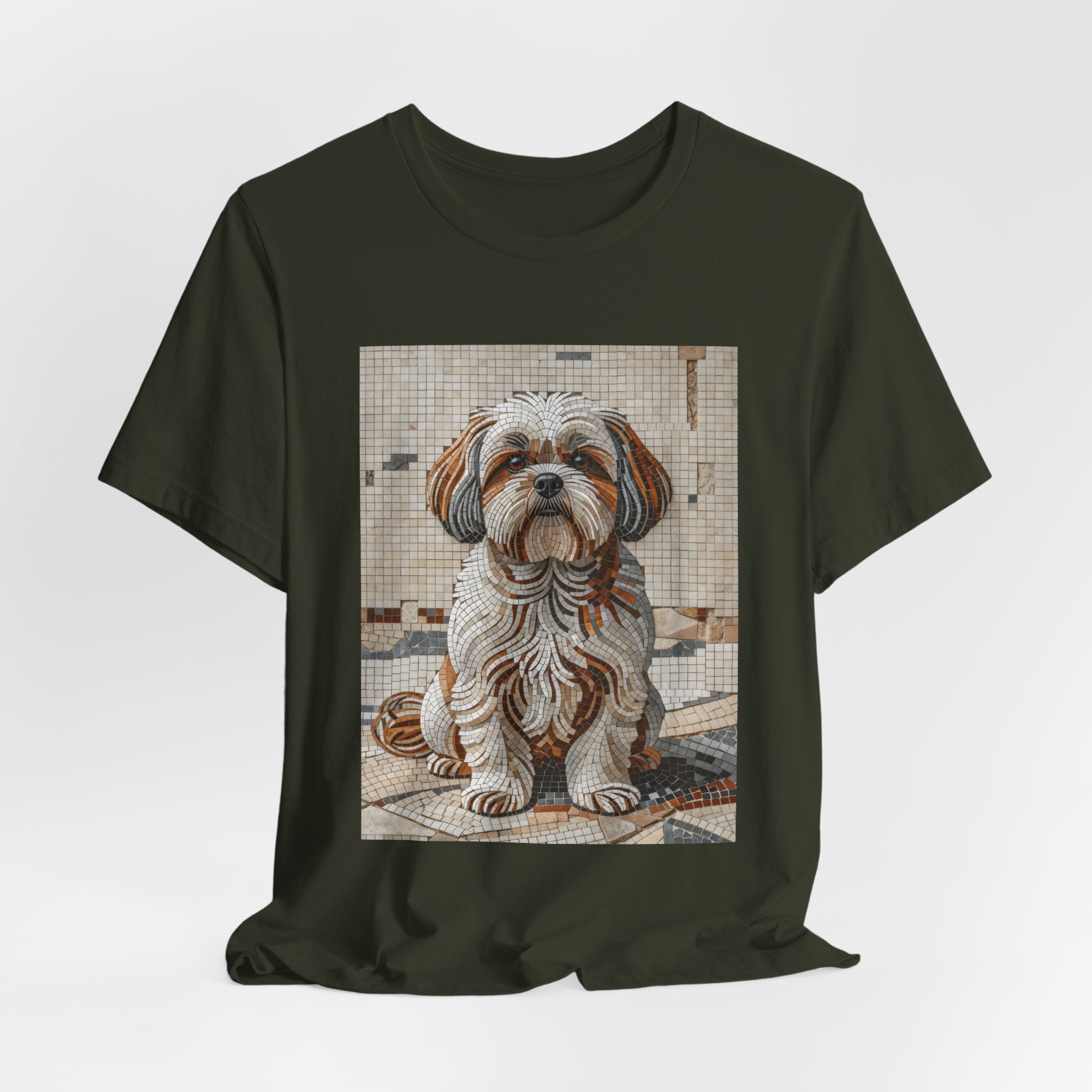 Shih Tzu T Shirt | Living Work of Art Collection | Mosaic Style
