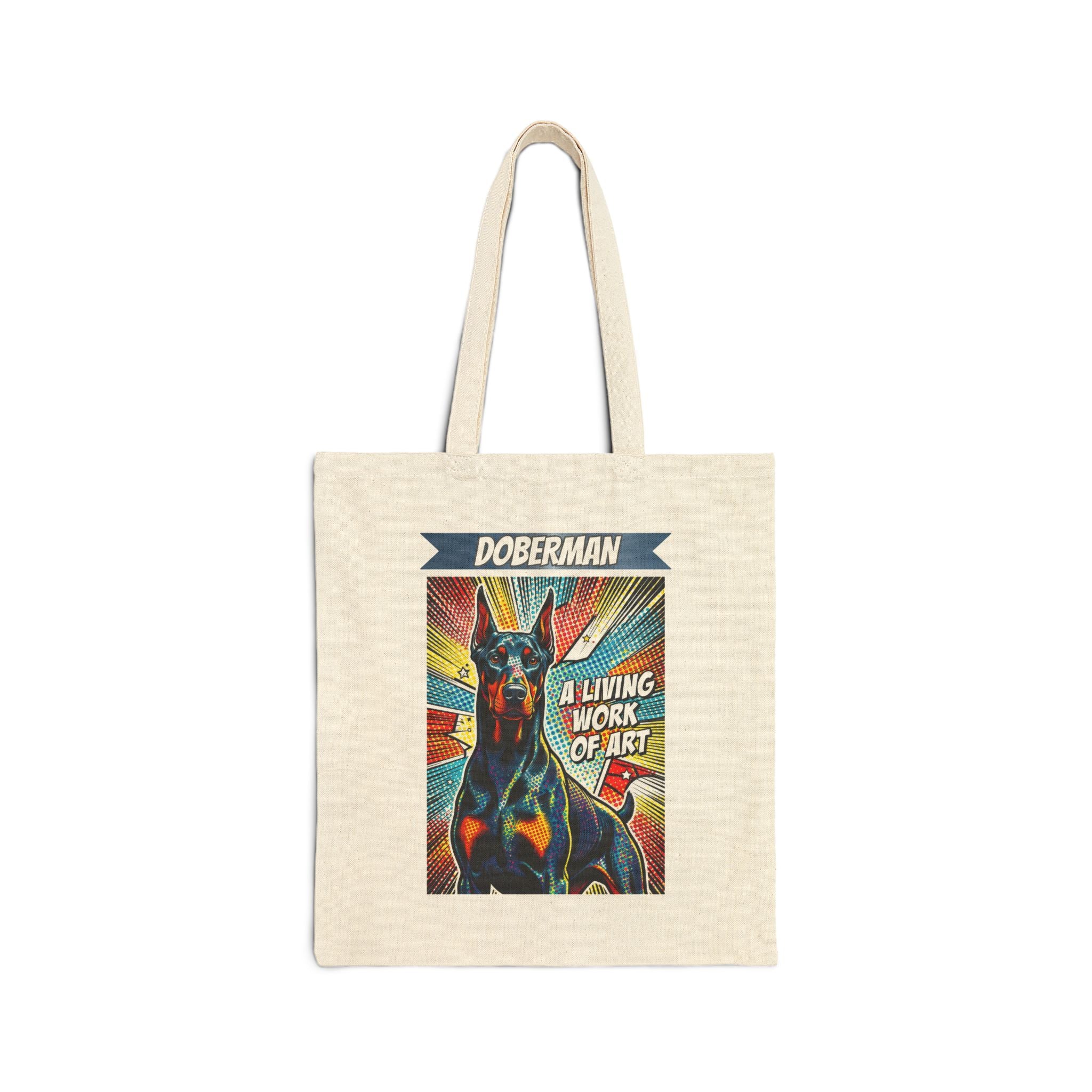 Doberman Pinscher Tote Bag | Living Work of Art Collection | Pop Art