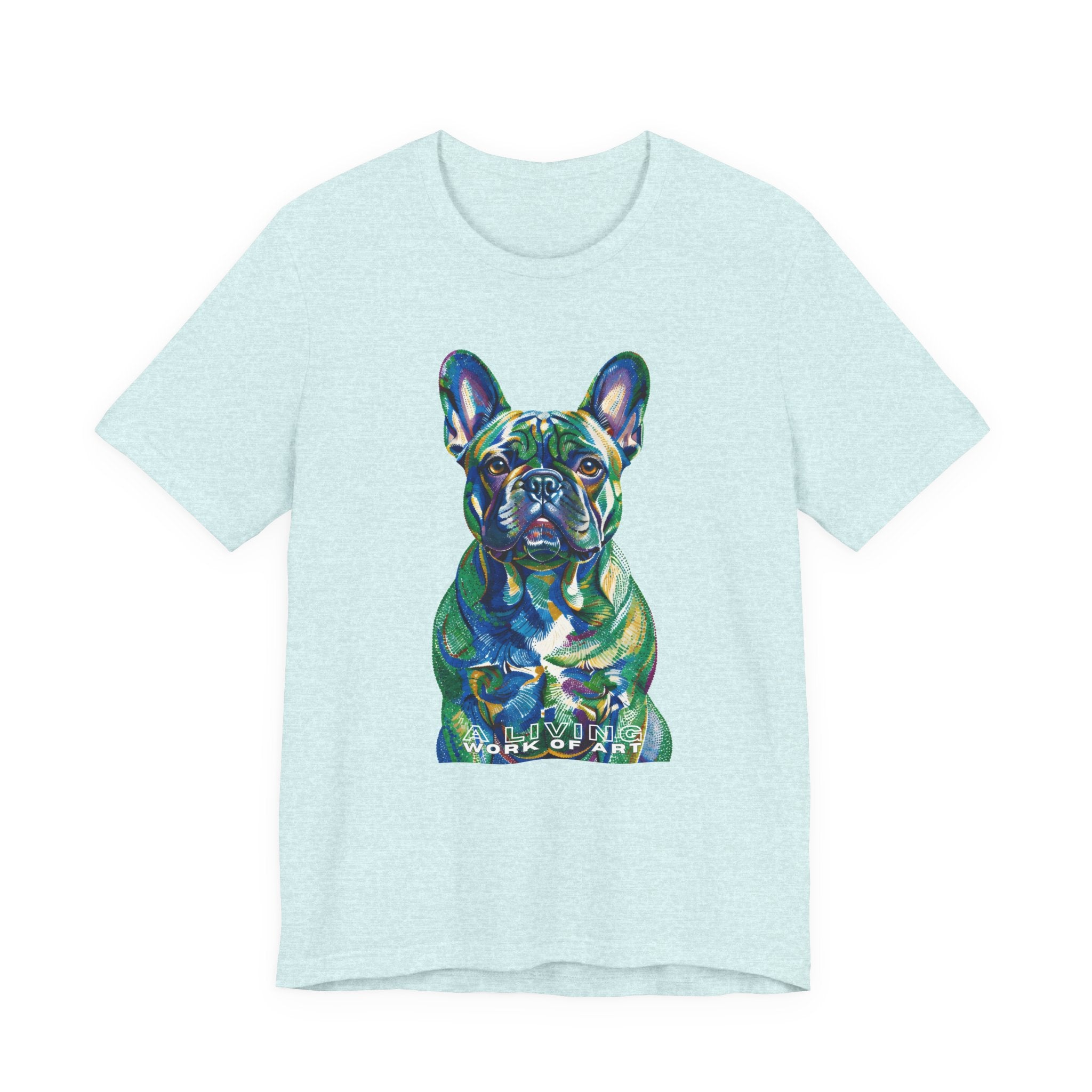 French Bulldog T Shirt | Living Work of Art Collection | Pointillism Style