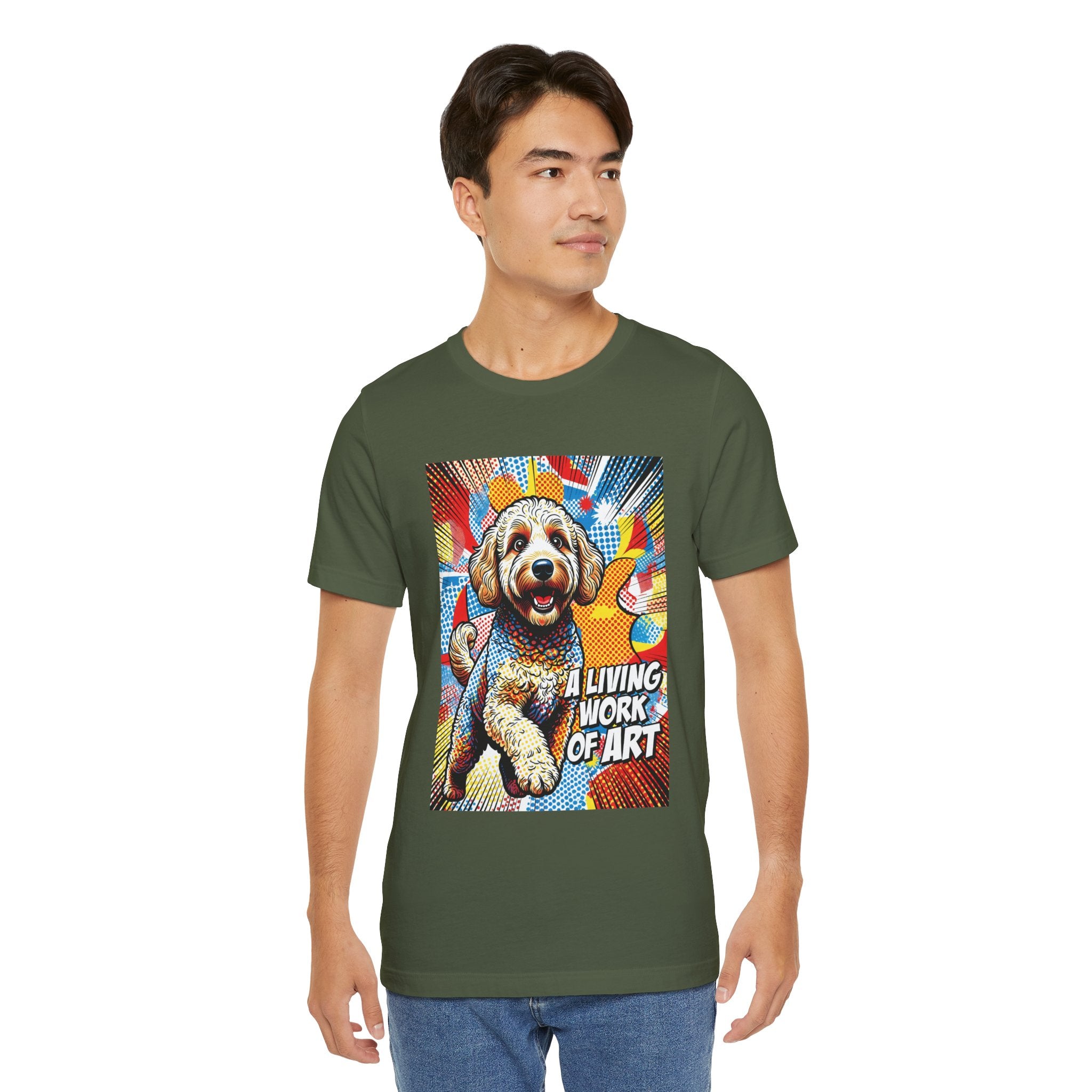 Goldendoodle T Shirt | Living Work of Art Collection | Pop Art