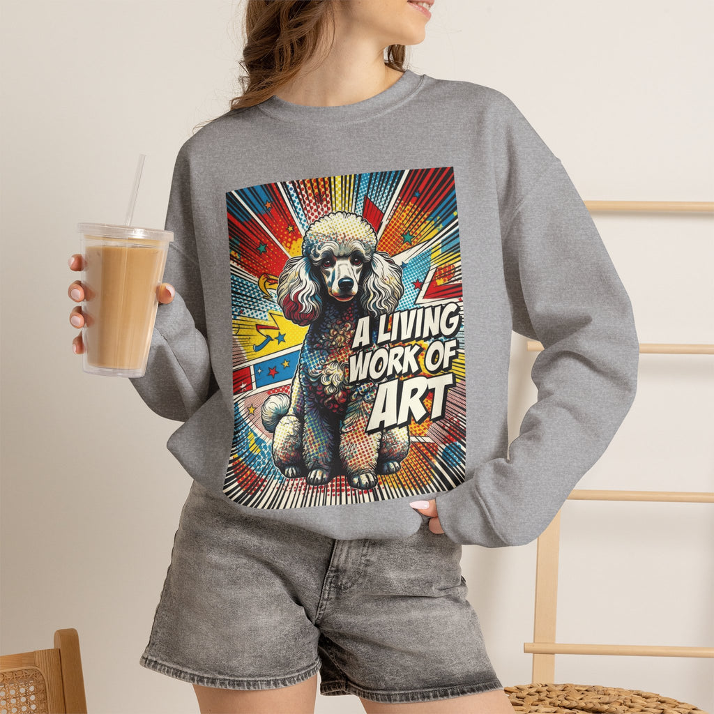 Poodle Sweatshirt | Living Work of Art Collection | Pop Art