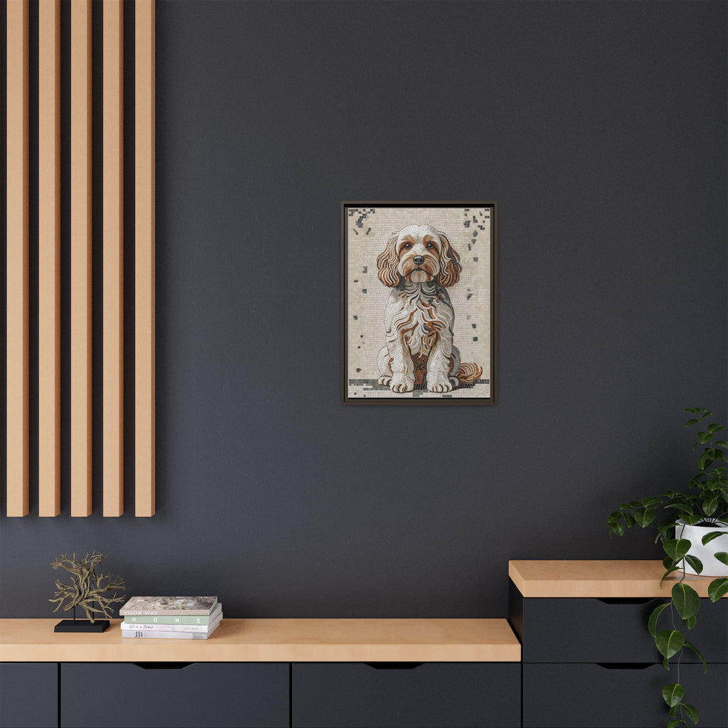 Cavapoo Canvas Wall Art | Living Work of Art Collection | Mosaic Style Print