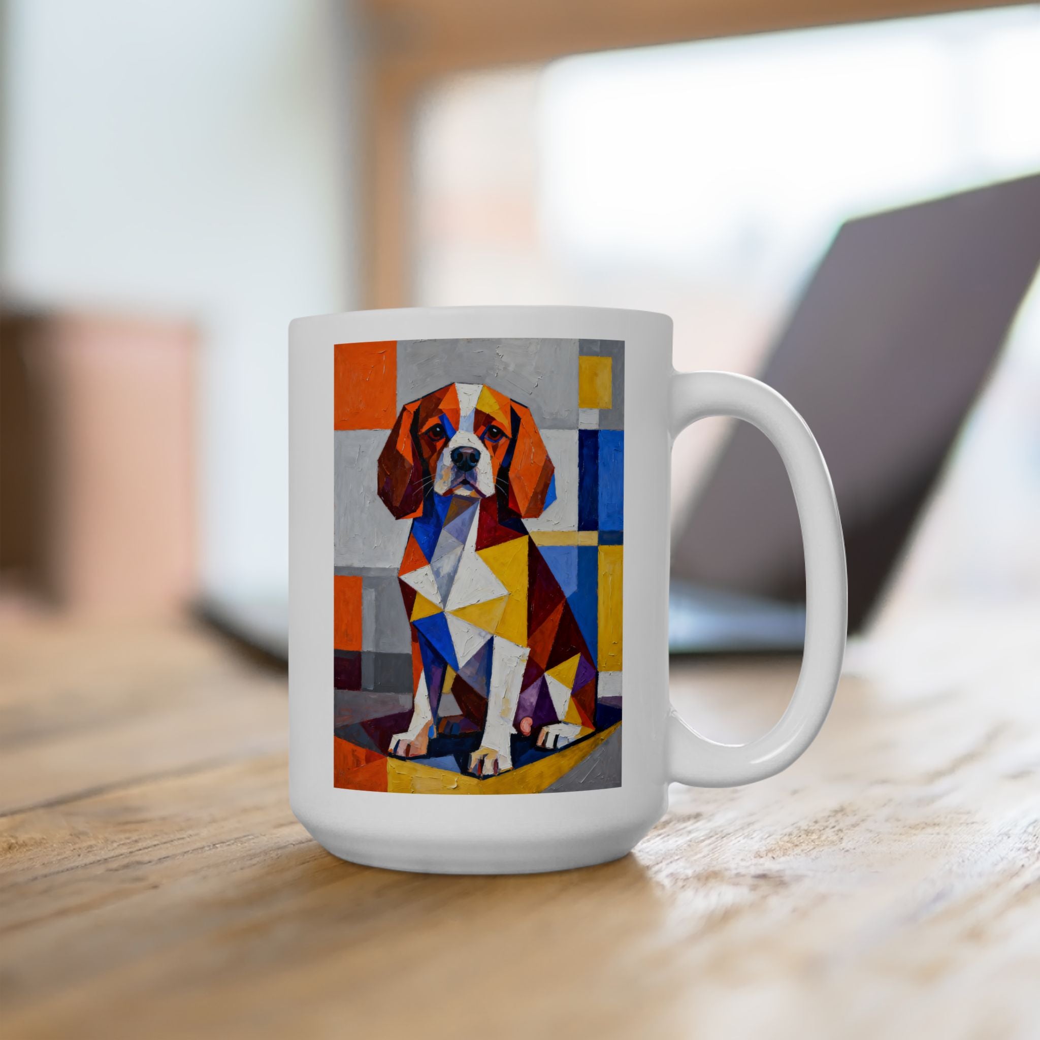 Cavalier King Charles Spaniel Coffee Mug | Living Work of Art Collection | Cubist Style
