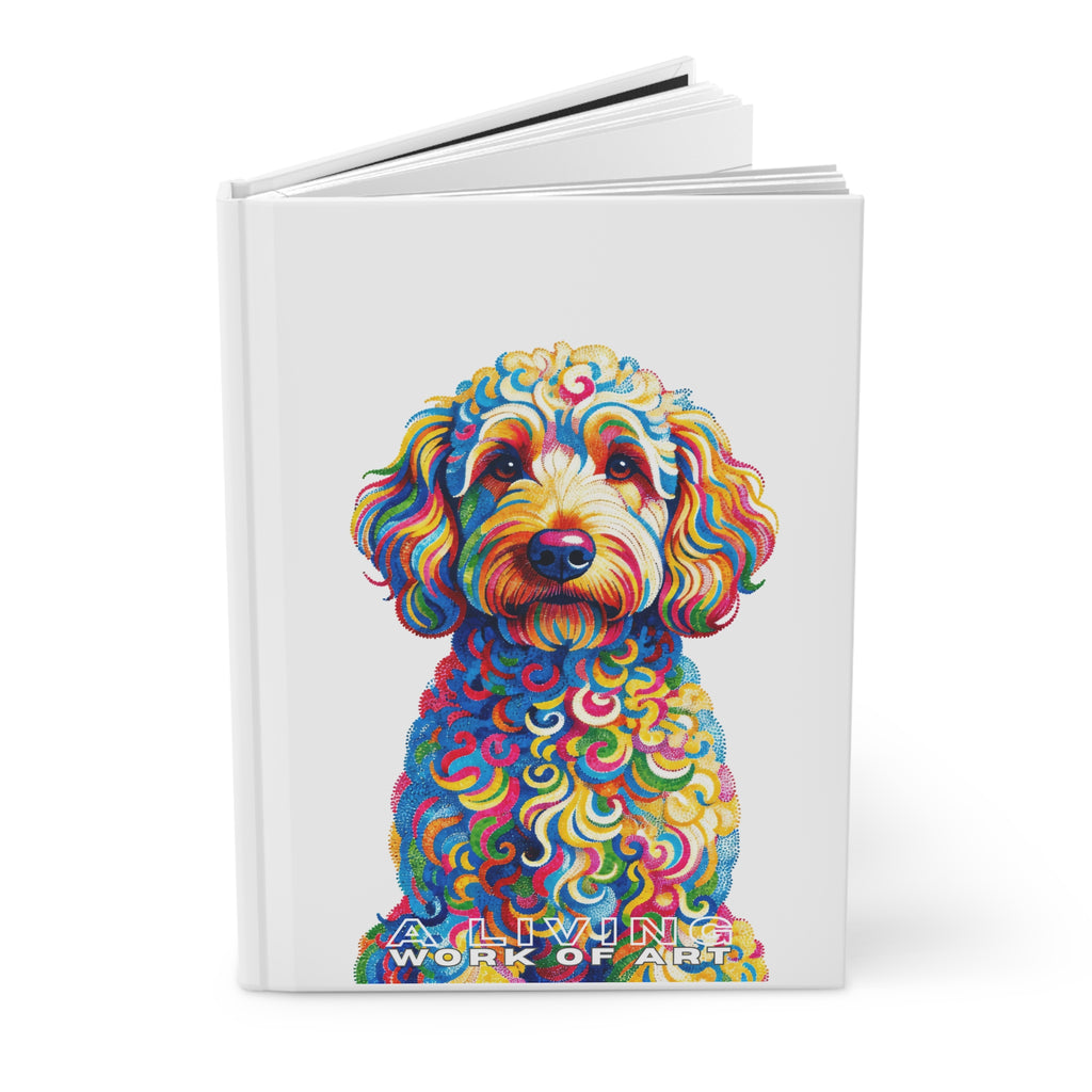 Goldendoodle Notebook | Living Work of Art Collection | Pointillism Style