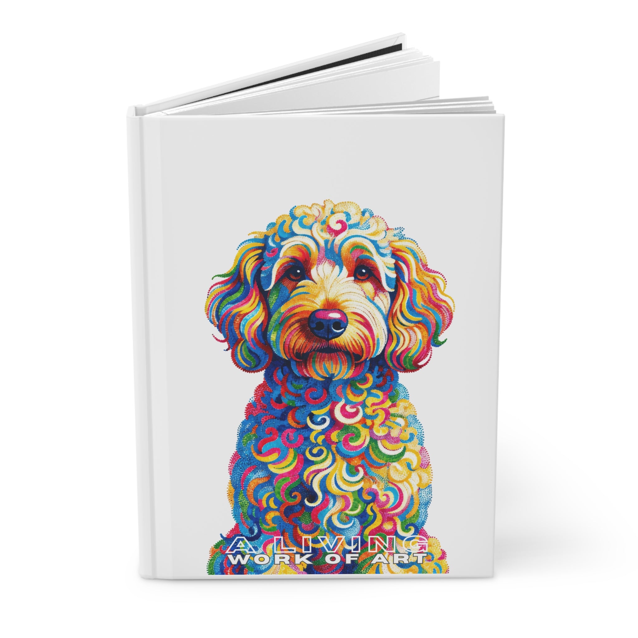 Goldendoodle Notebook | Living Work of Art Collection | Pointillism Style
